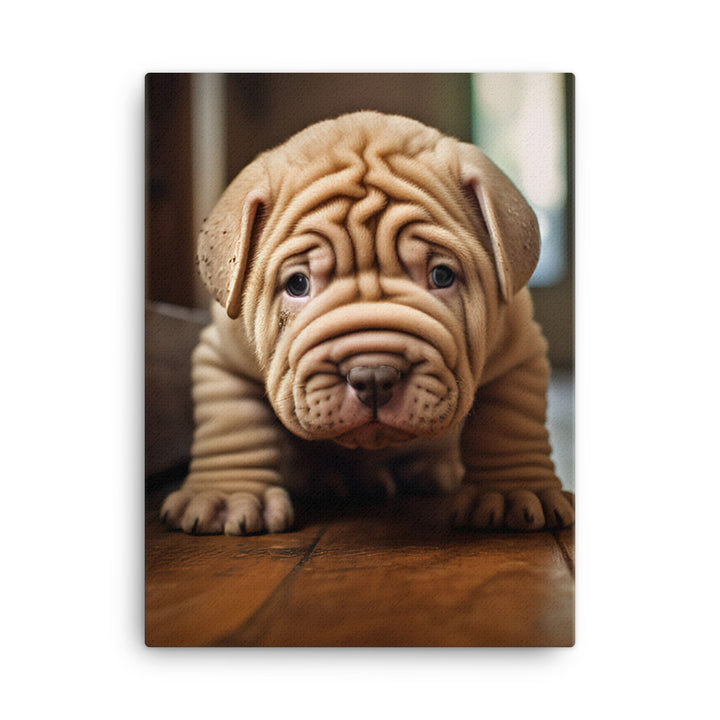 Shar Pei Canvas - PosterfyAI.com
