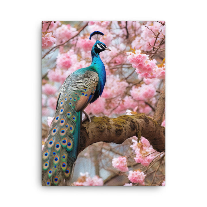 Peacock Canvas - PosterfyAI.com