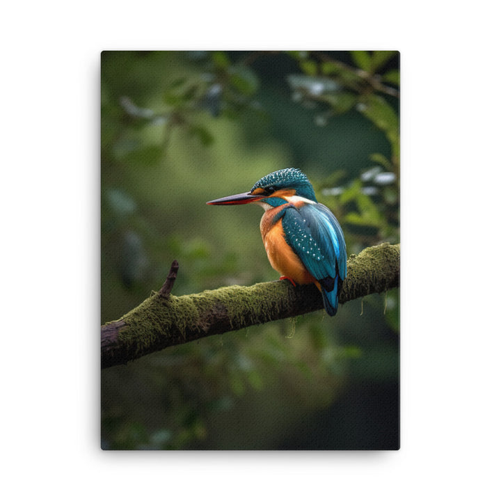 Kingfisher Canvas - PosterfyAI.com