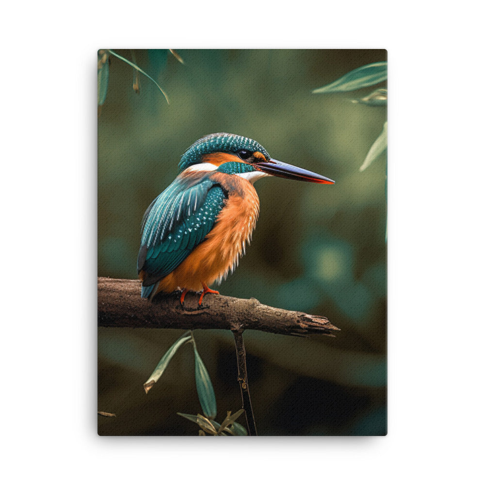 Kingfisher Canvas - PosterfyAI.com