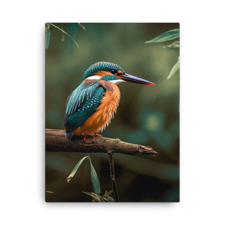 Kingfisher Canvas - PosterfyAI.com