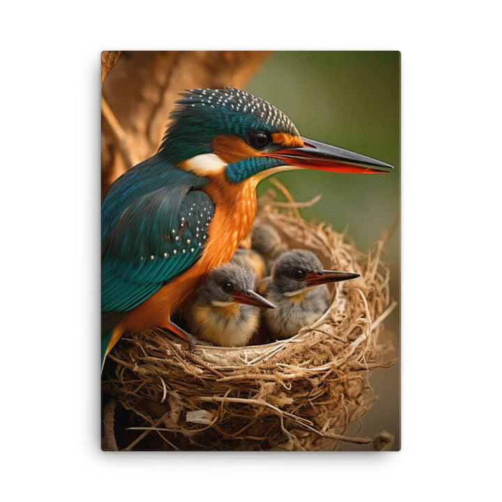 Kingfisher Canvas - PosterfyAI.com
