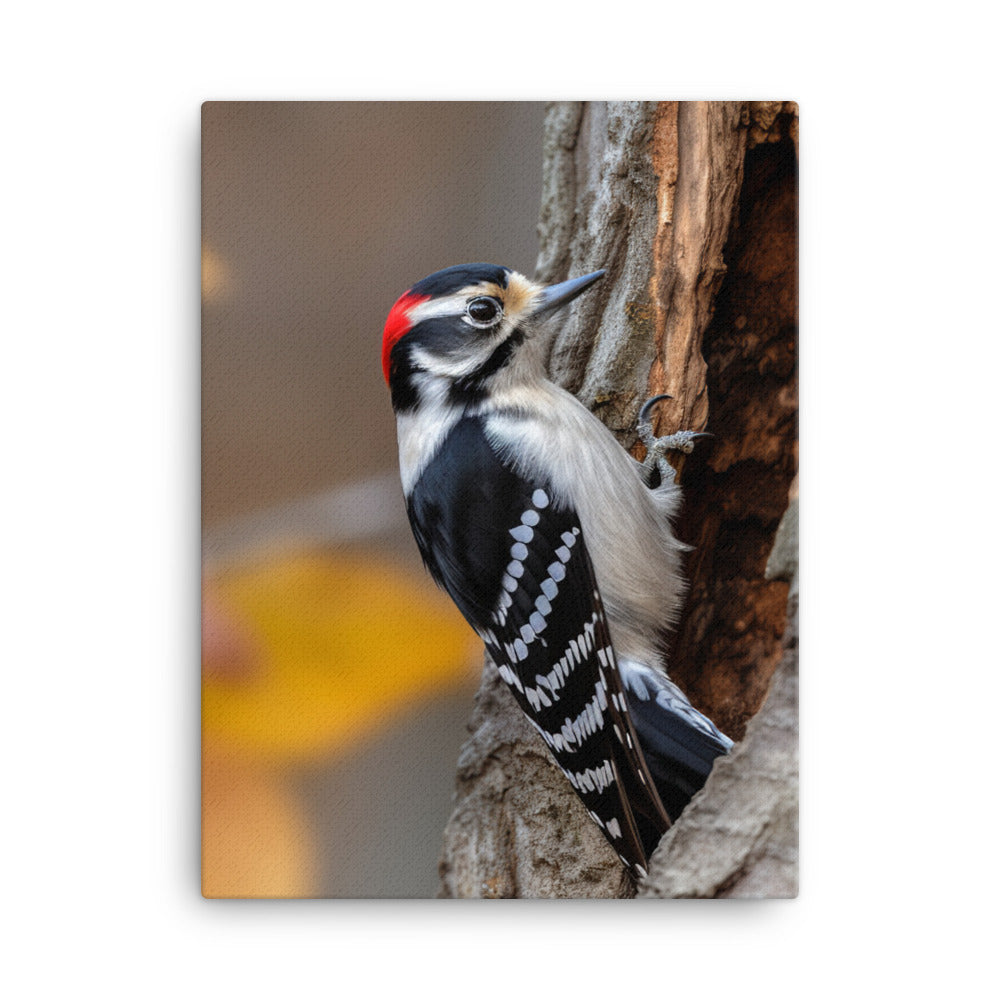 Woodpecker Canvas - PosterfyAI.com