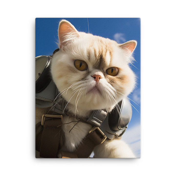 Exotic Shorthair Pilot Canvas - PosterfyAI.com