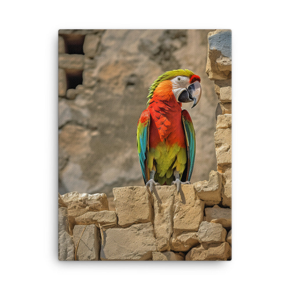 Macaw Canvas - PosterfyAI.com