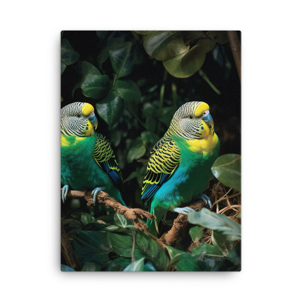 Budgerigar Canvas - PosterfyAI.com