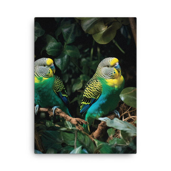 Budgerigar Canvas - PosterfyAI.com