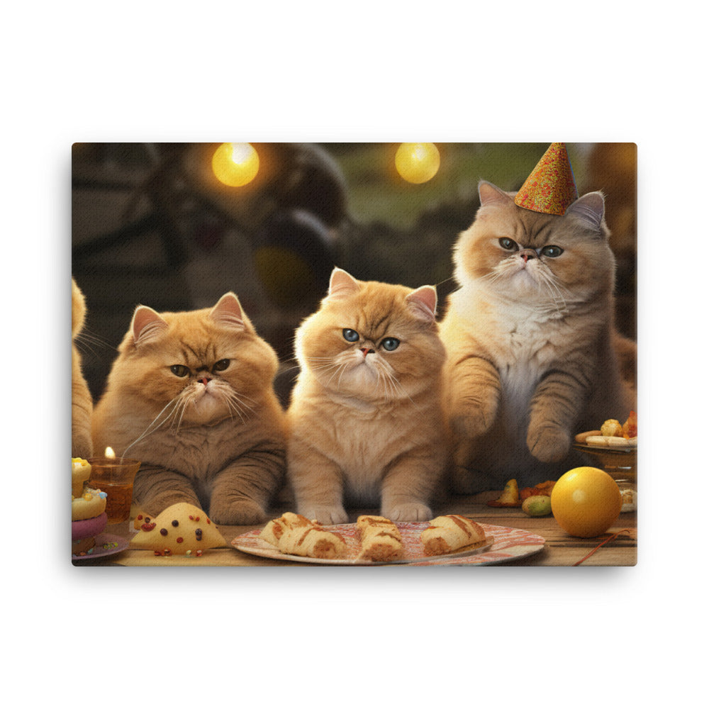 Exotic Shorthair Canvas - PosterfyAI.com