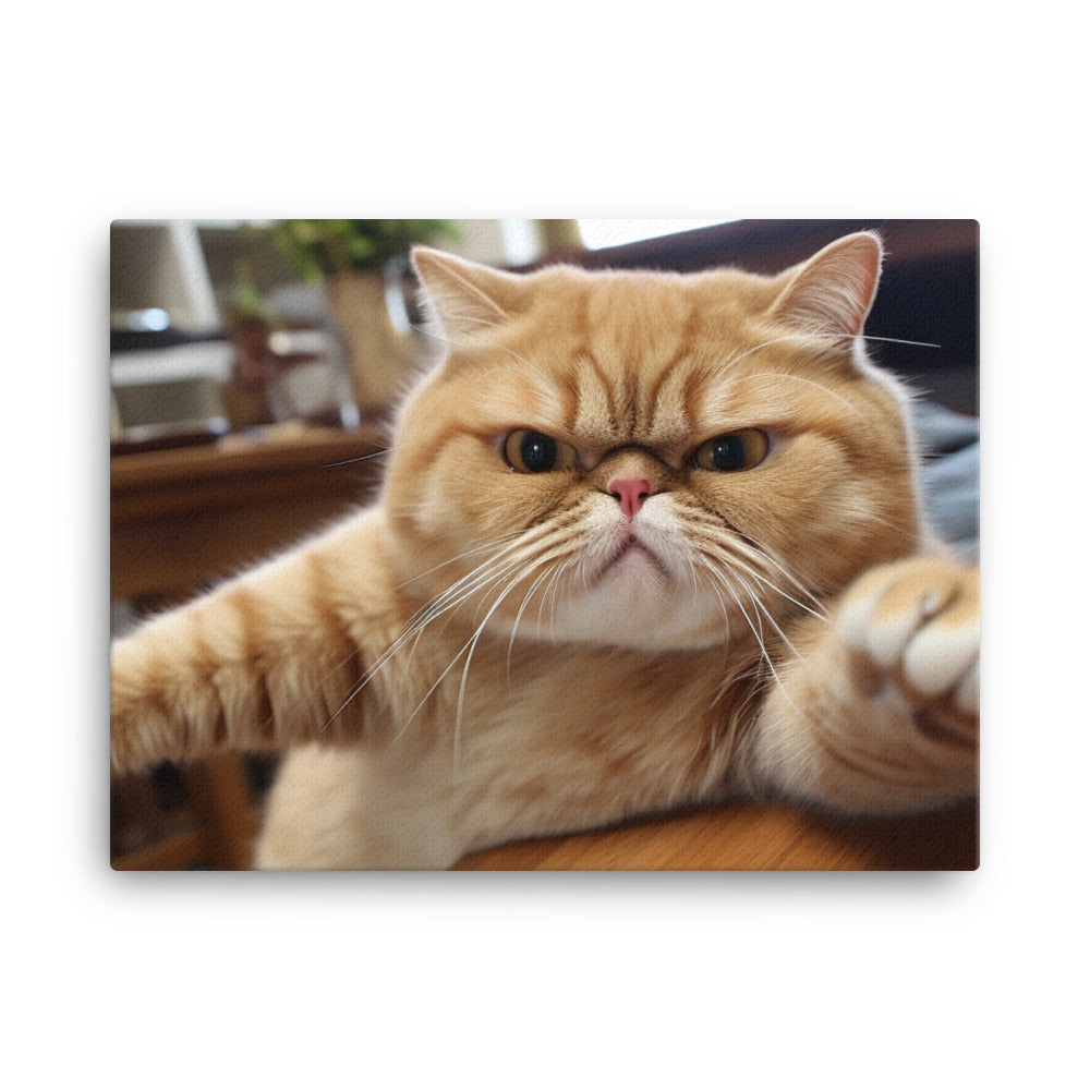 Exotic Shorthair Canvas - PosterfyAI.com