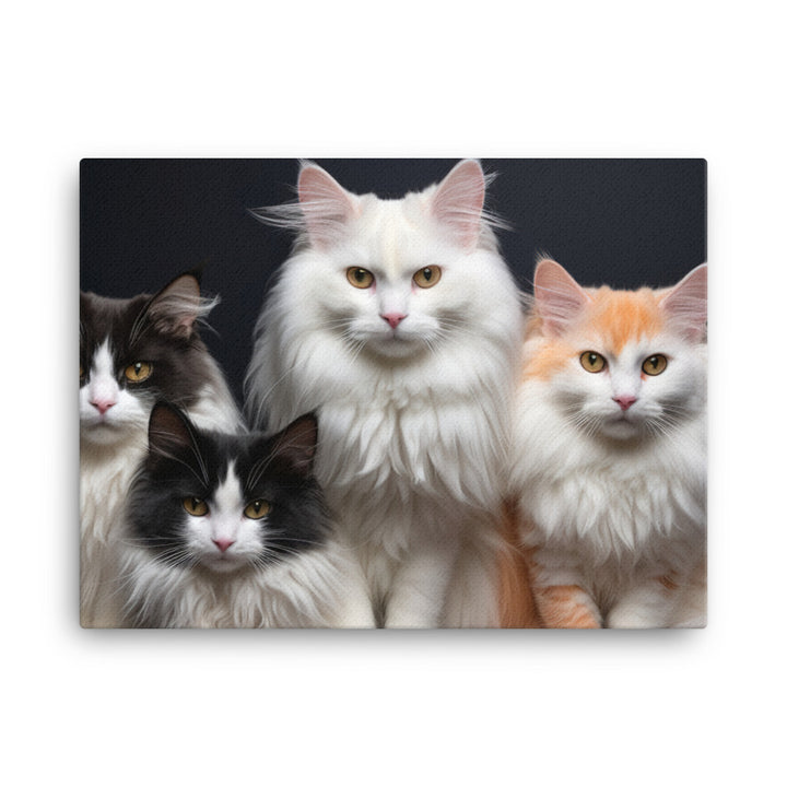 Turkish Van Canvas - PosterfyAI.com