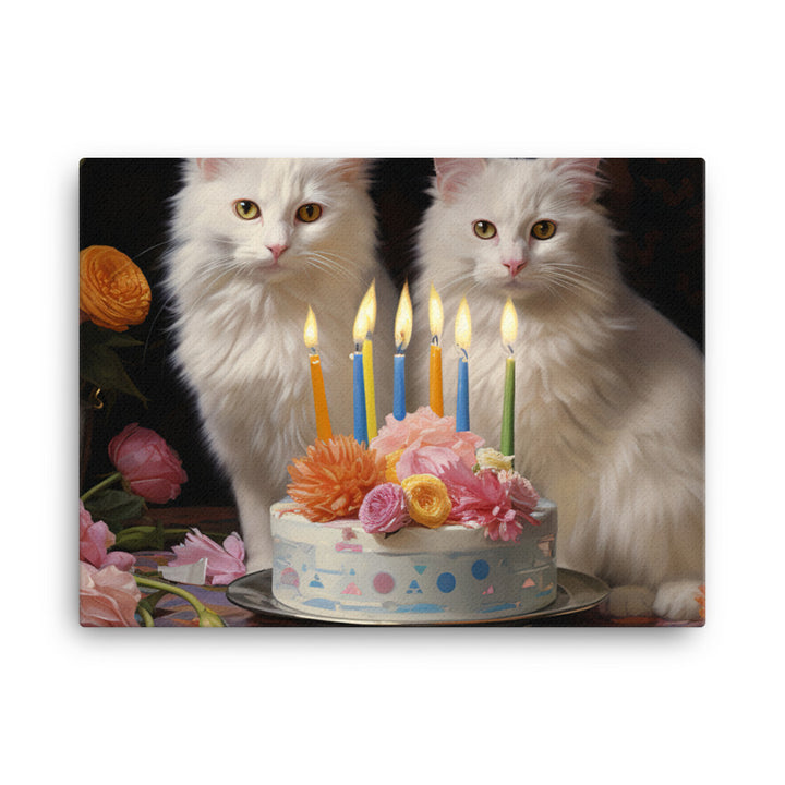 Turkish Van Canvas - PosterfyAI.com