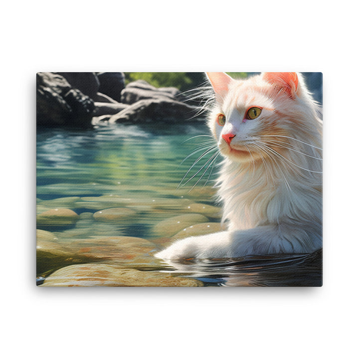 Turkish Van Canvas - PosterfyAI.com