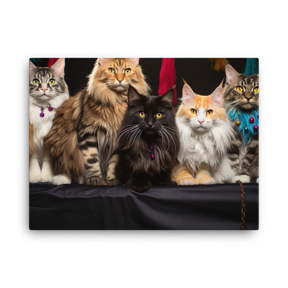 Maine Coon Canvas - PosterfyAI.com