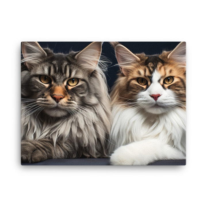 Maine Coon Canvas - PosterfyAI.com