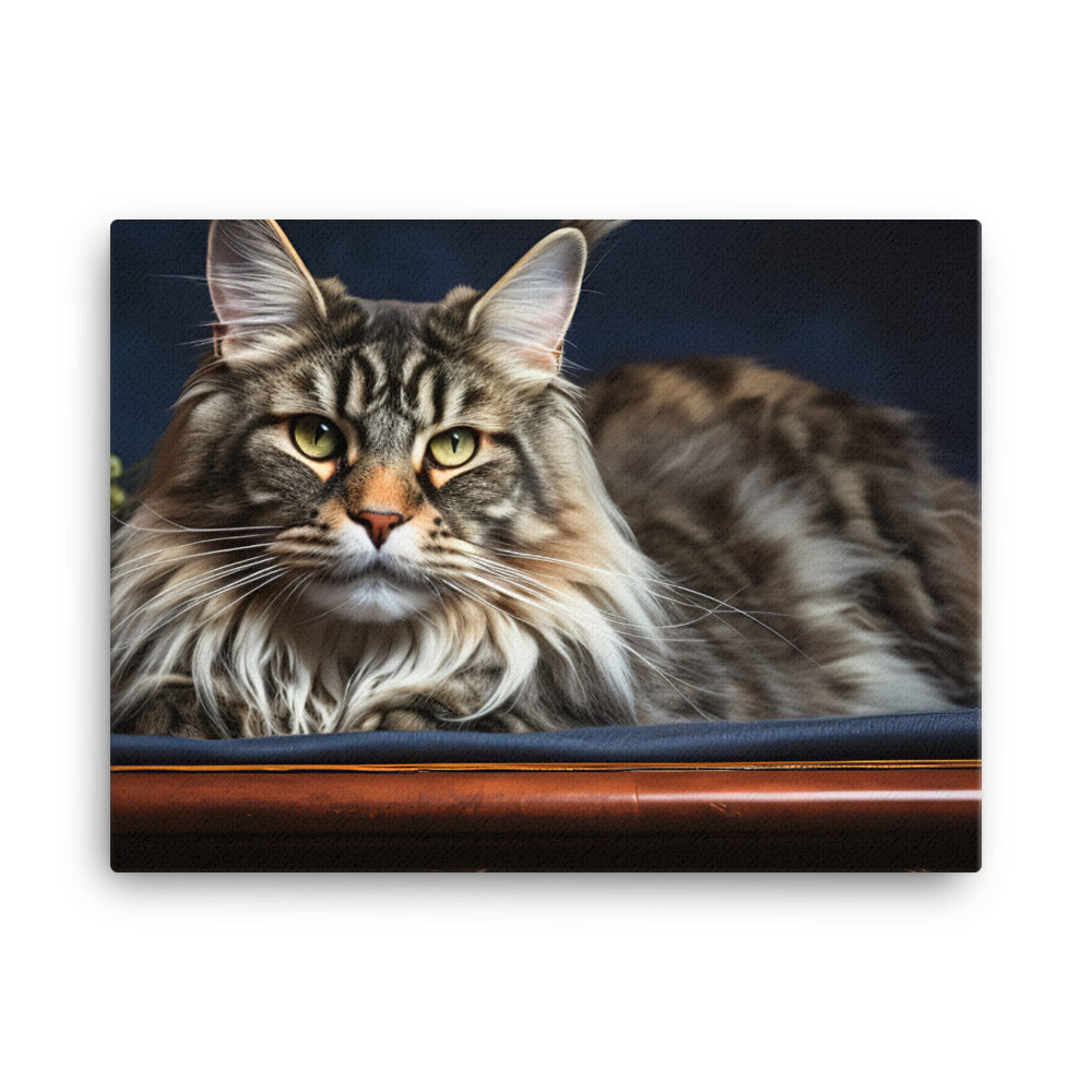 Maine Coon Canvas - PosterfyAI.com