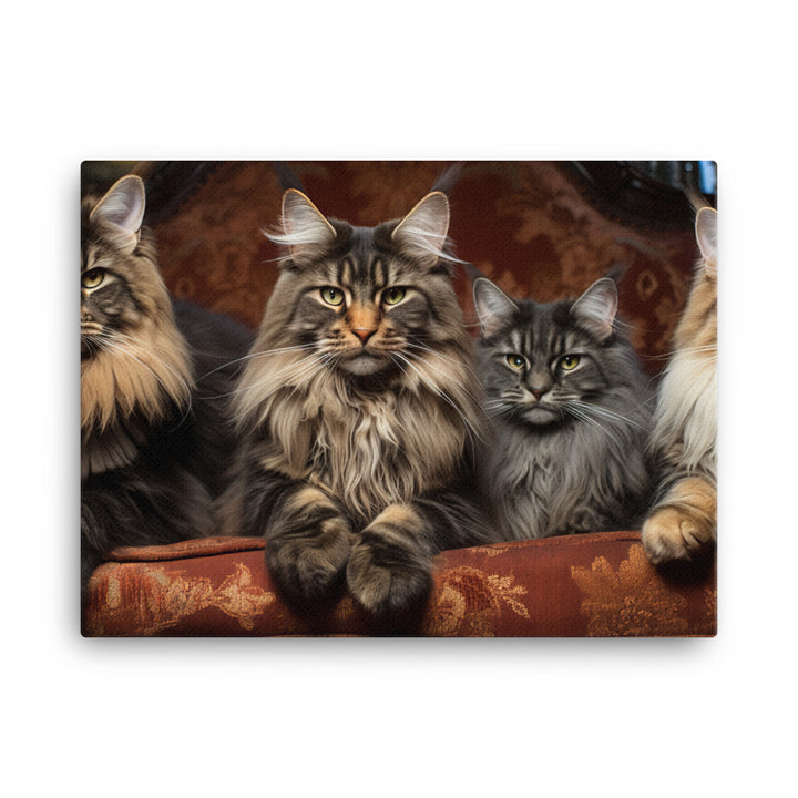 Maine Coon Canvas - PosterfyAI.com