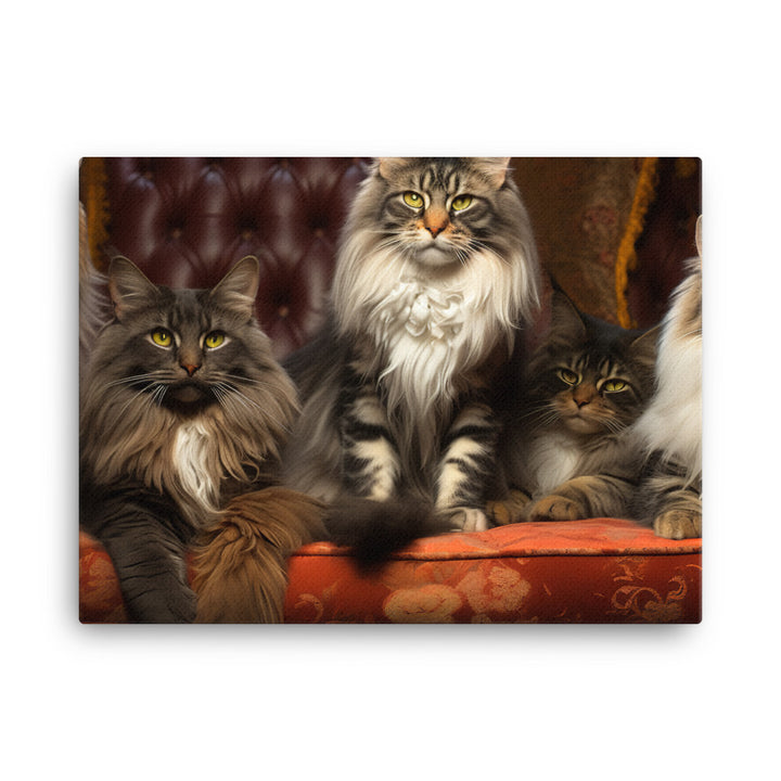 Maine Coon Canvas - PosterfyAI.com