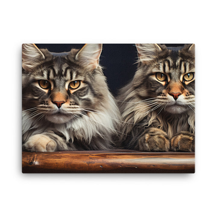 Maine Coon Canvas - PosterfyAI.com