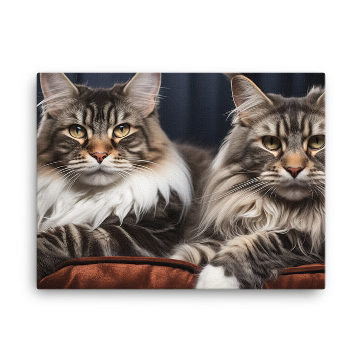 Maine Coon Canvas - PosterfyAI.com