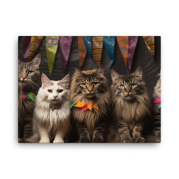 Maine Coon Canvas - PosterfyAI.com