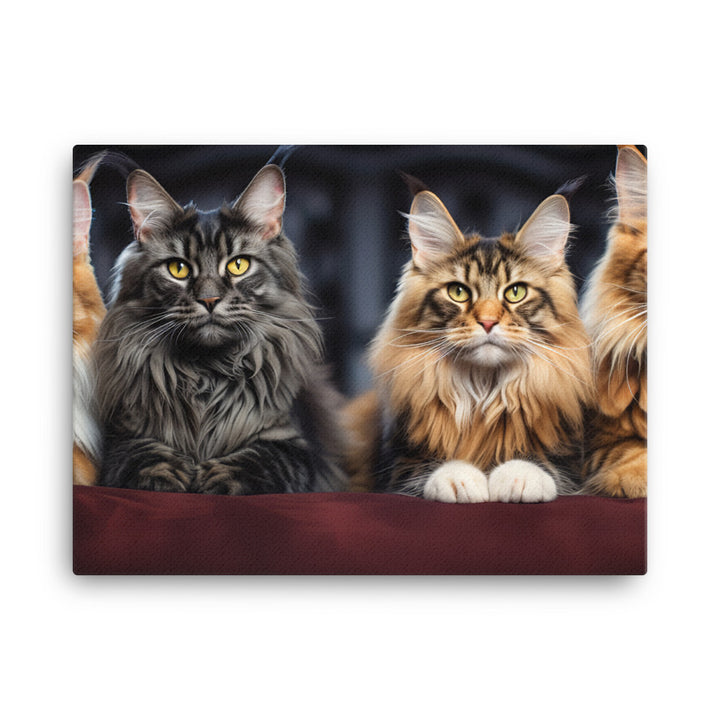 Maine Coon Canvas - PosterfyAI.com