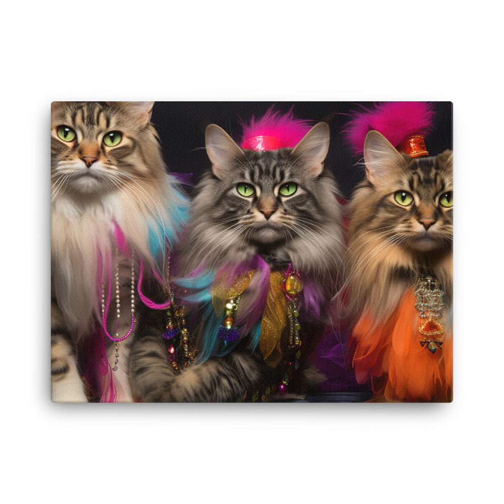 Maine Coon Canvas - PosterfyAI.com