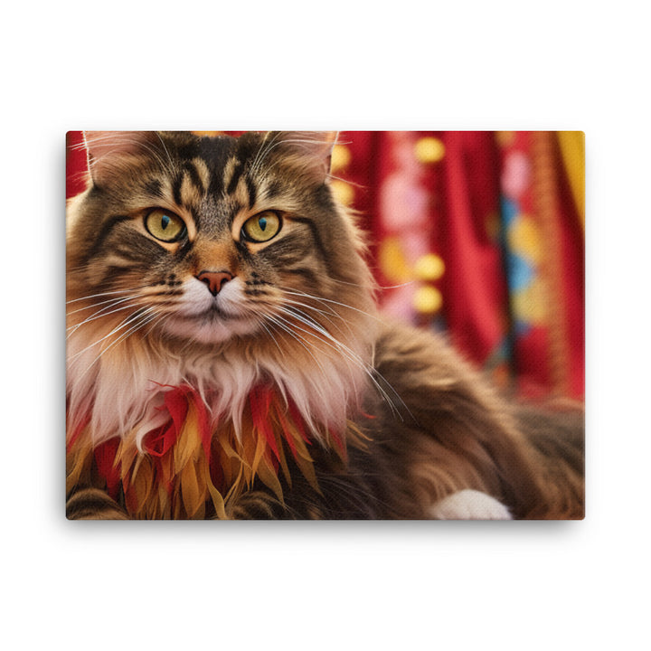 Maine Coon Canvas - PosterfyAI.com