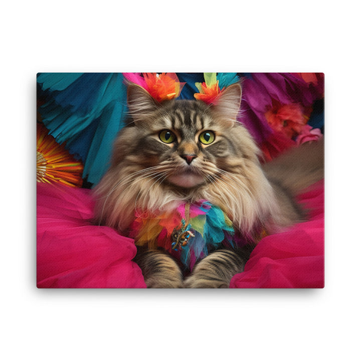 Maine Coon Canvas - PosterfyAI.com