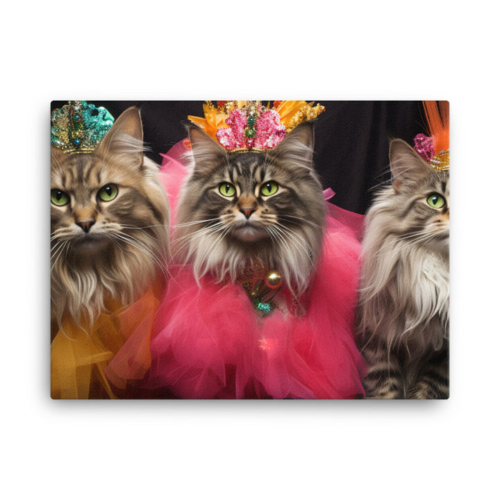 Maine Coon Canvas - PosterfyAI.com