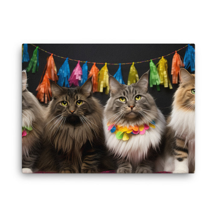 Norwegian Forest Canvas - PosterfyAI.com