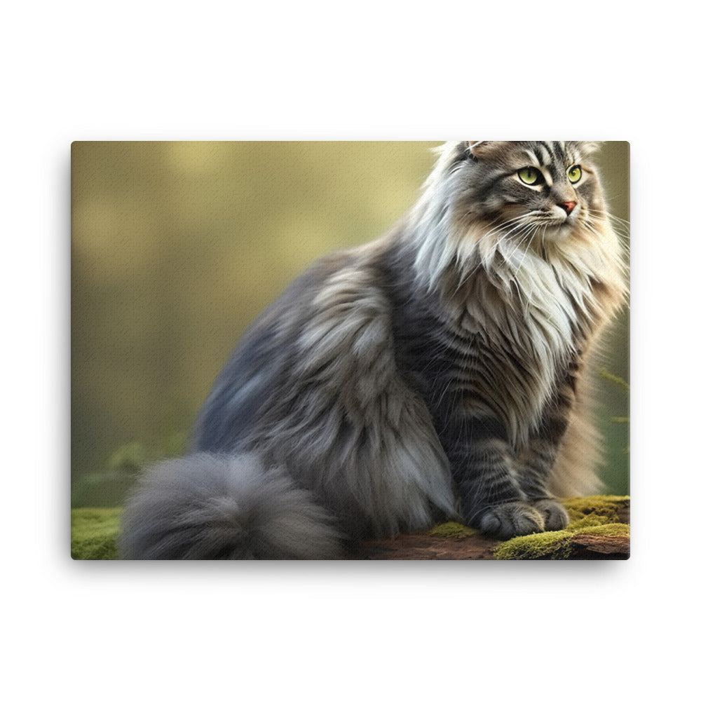 Norwegian Forest Canvas - PosterfyAI.com