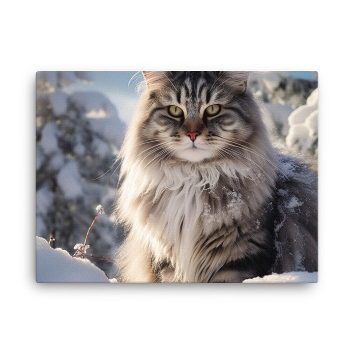 Norwegian Forest Canvas - PosterfyAI.com