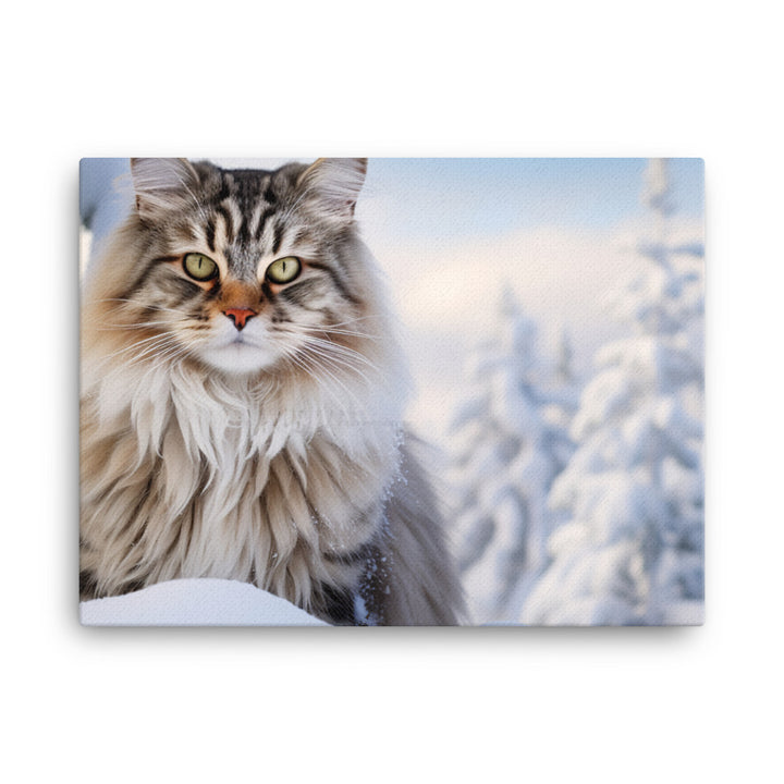 Norwegian Forest Canvas - PosterfyAI.com