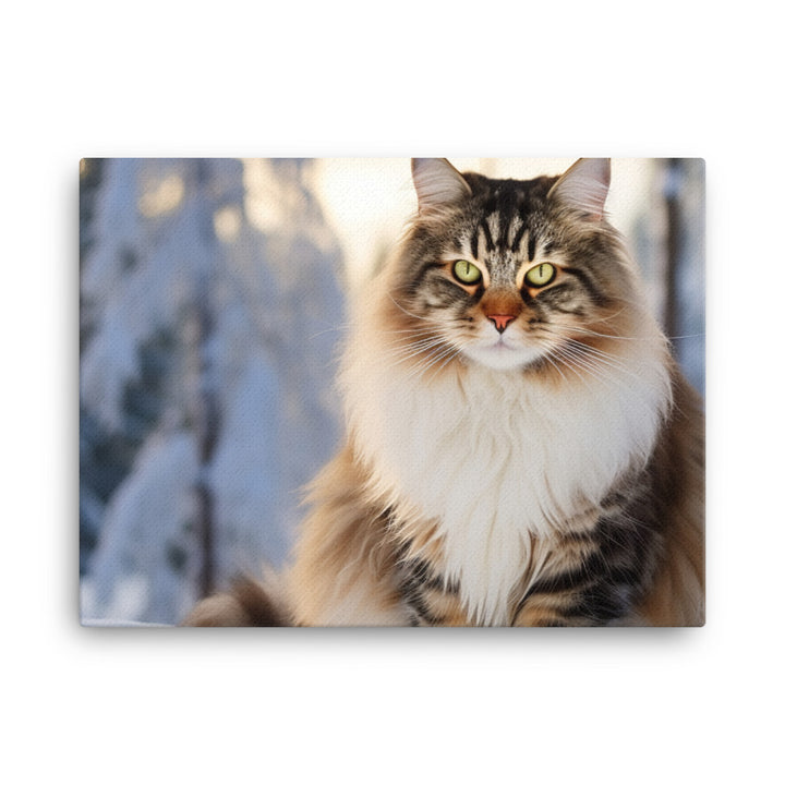 Norwegian Forest Canvas - PosterfyAI.com
