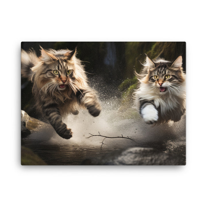 Norwegian Forest Canvas - PosterfyAI.com