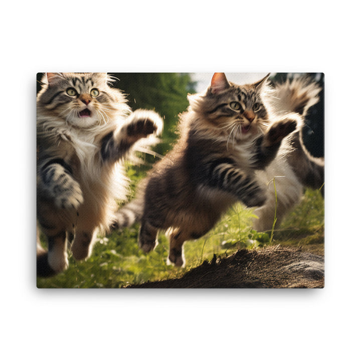 Norwegian Forest Canvas - PosterfyAI.com