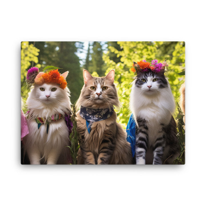 Norwegian Forest Canvas - PosterfyAI.com