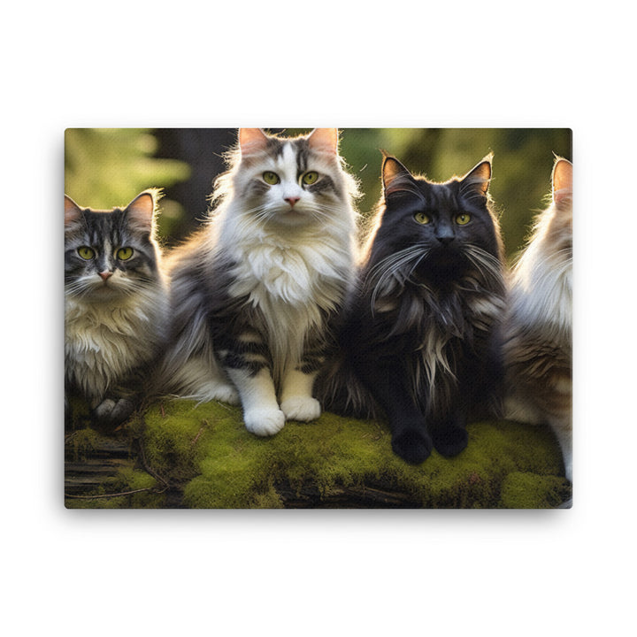 Norwegian Forest Canvas - PosterfyAI.com