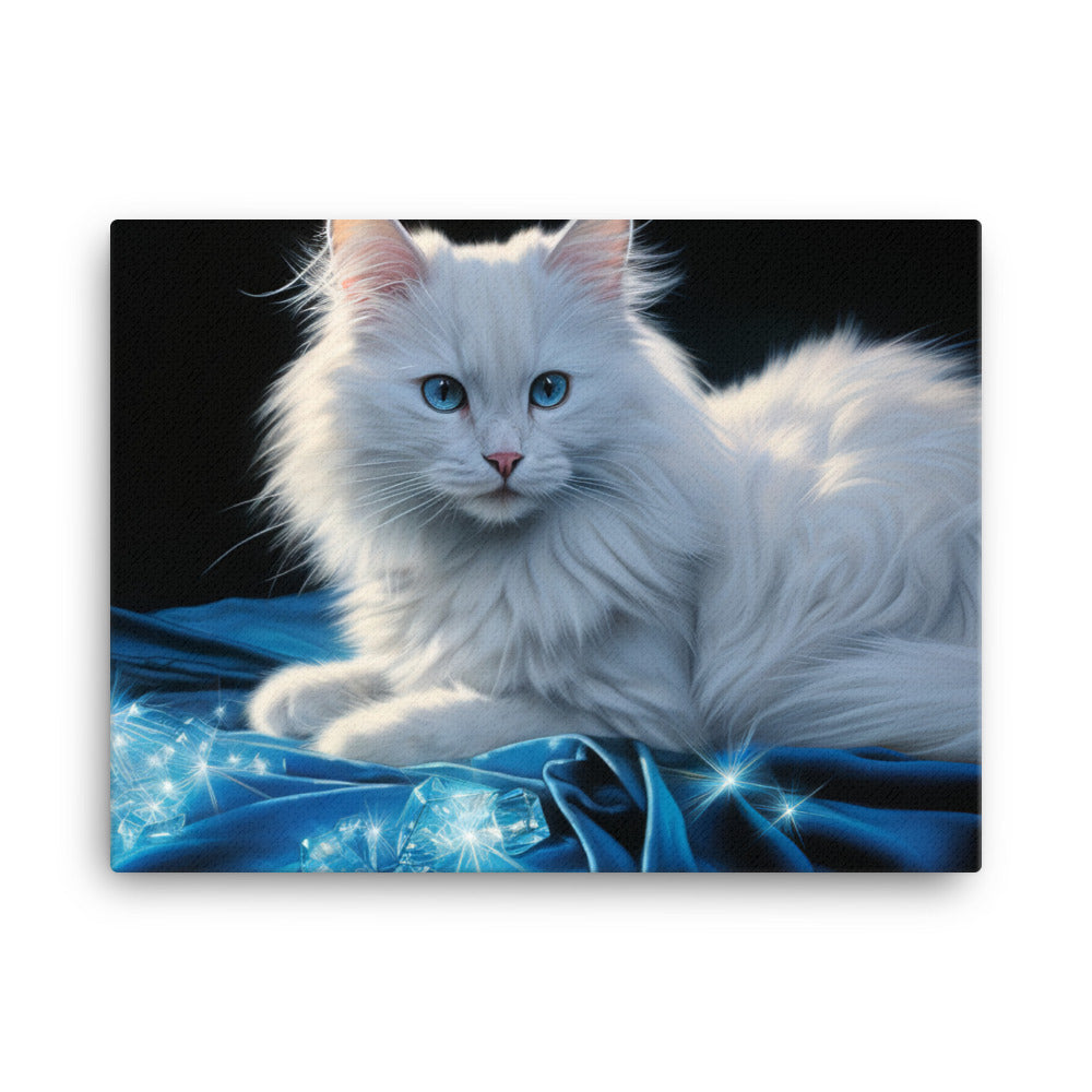 Turkish Angora Canvas - PosterfyAI.com
