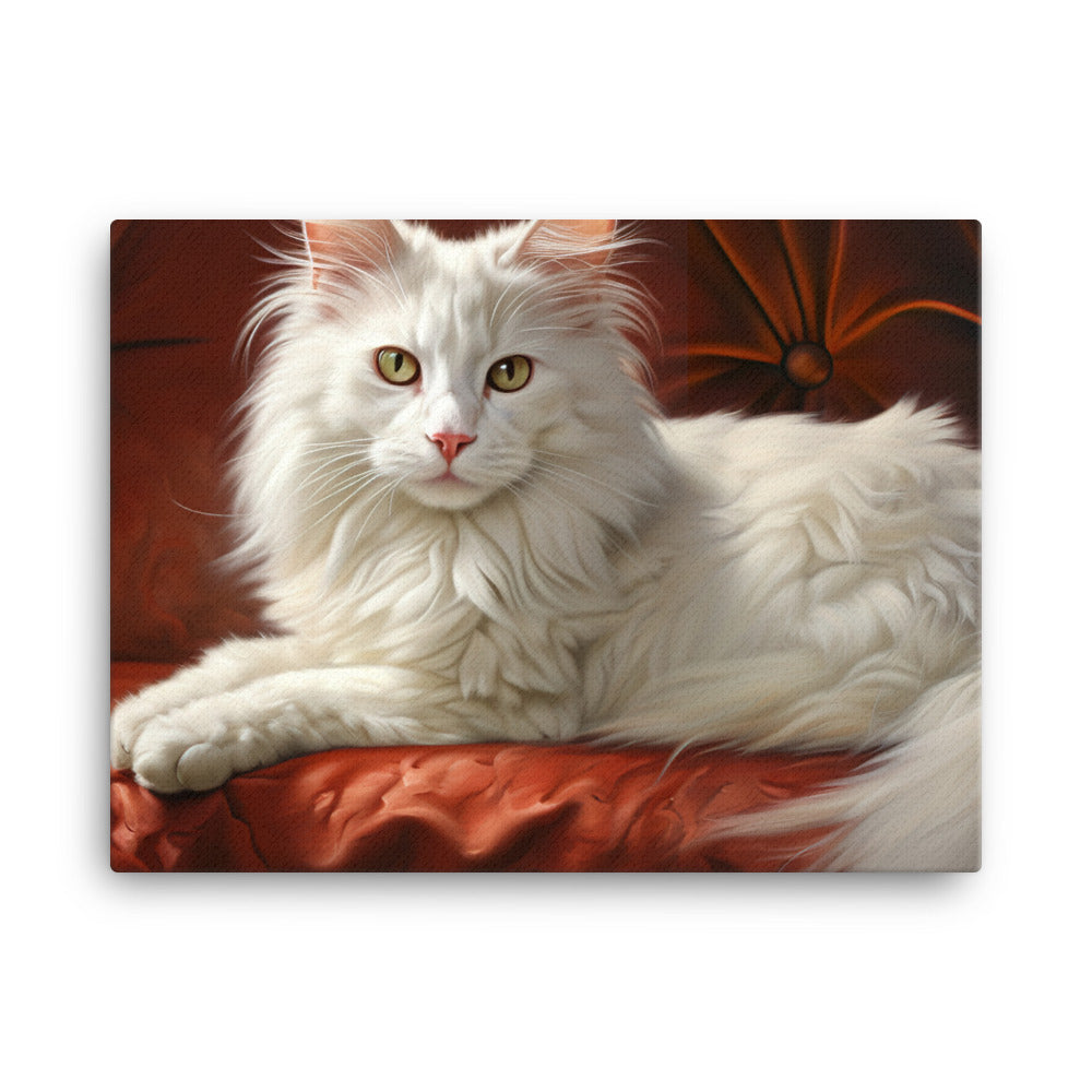 Turkish Angora Canvas - PosterfyAI.com