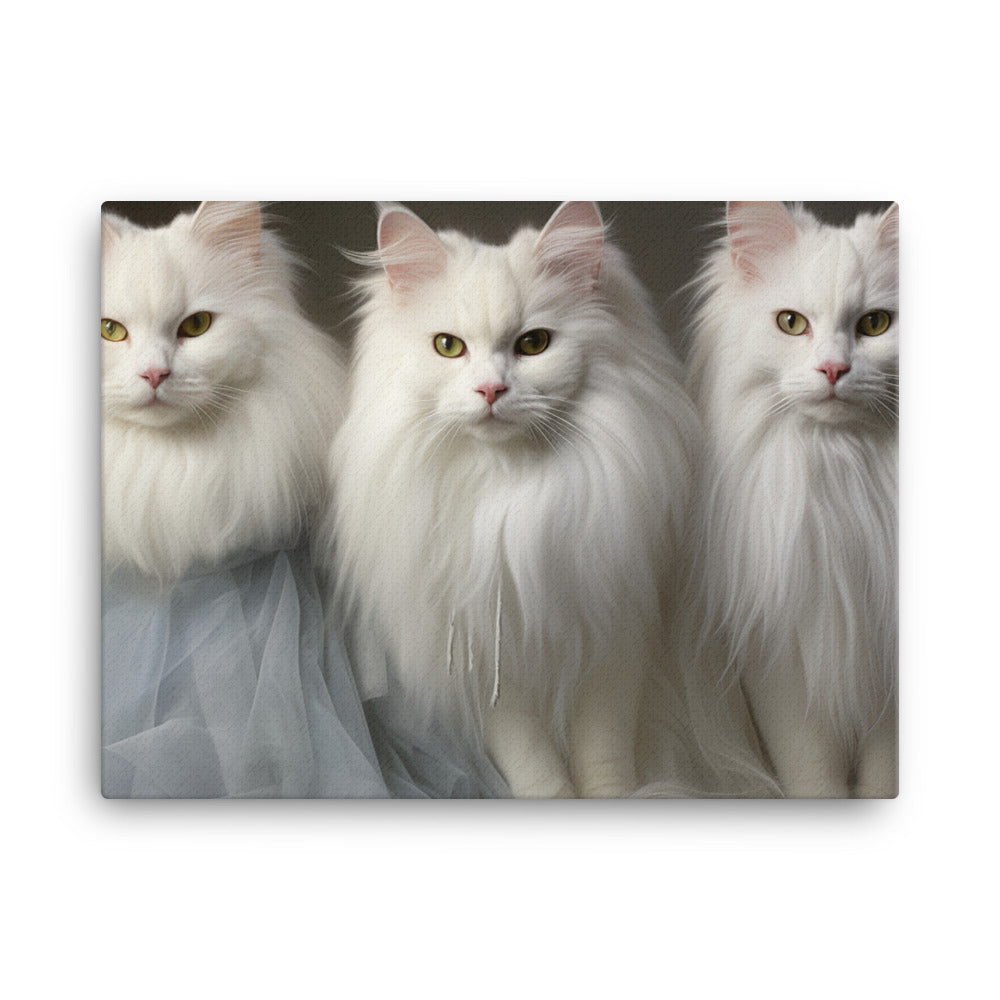 Turkish Angora Canvas - PosterfyAI.com