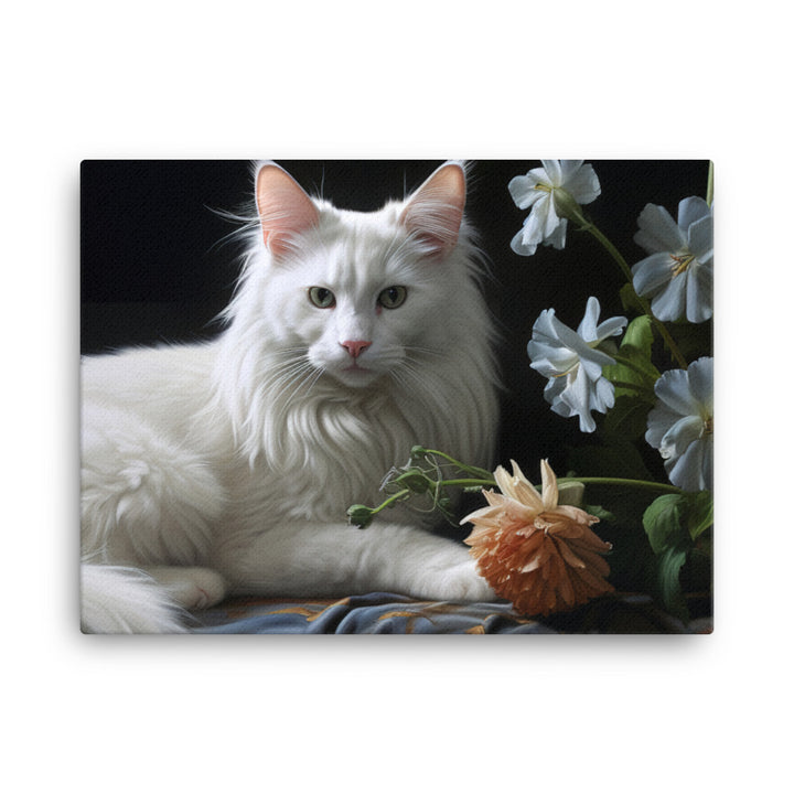 Turkish Angora Canvas - PosterfyAI.com