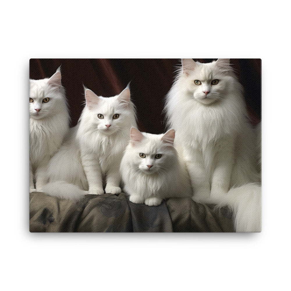 Turkish Angora Canvas - PosterfyAI.com
