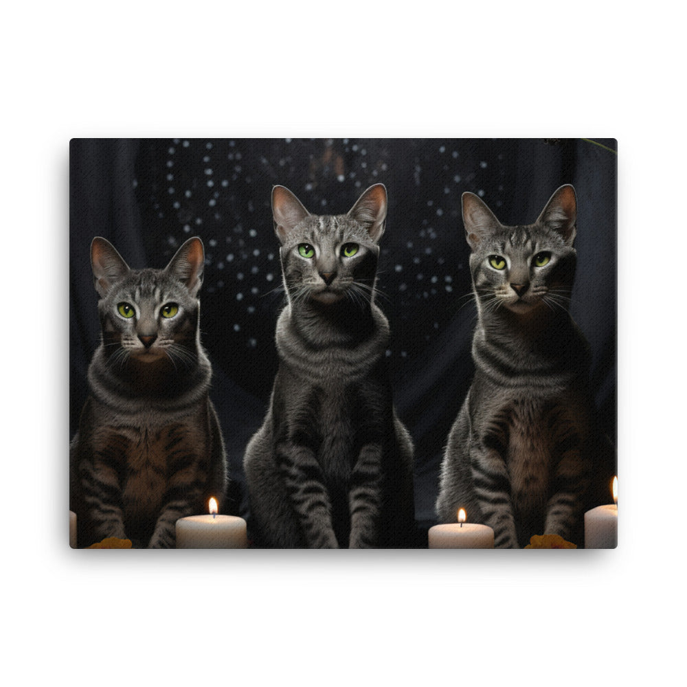 Egyptian Mau Canvas - PosterfyAI.com