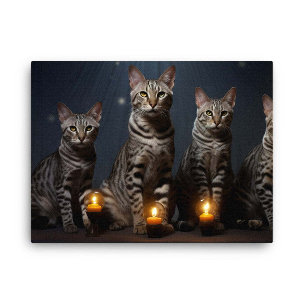 Egyptian Mau Canvas - PosterfyAI.com