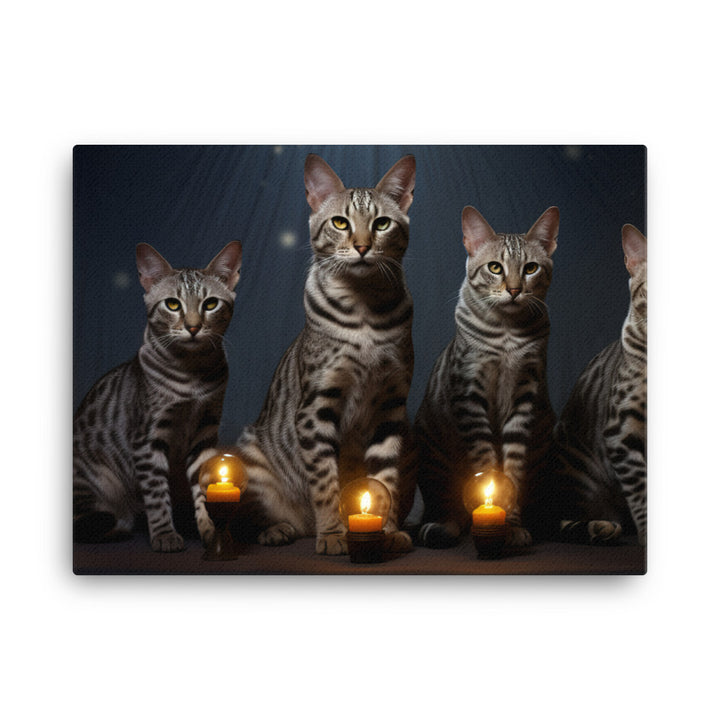Egyptian Mau Canvas - PosterfyAI.com