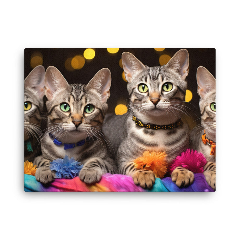 Egyptian Mau Canvas - PosterfyAI.com