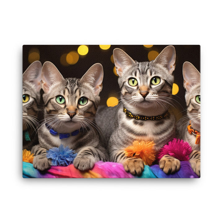 Egyptian Mau Canvas - PosterfyAI.com