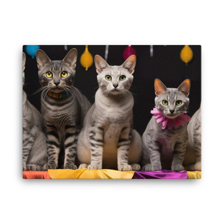 Egyptian Mau Canvas - PosterfyAI.com