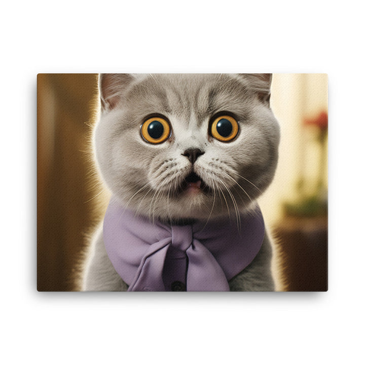 Scottish Fold Canvas - PosterfyAI.com